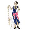 Multipurpose Fun Sophisticated Walking Girl Brooch Elegant Designs Portable Fashion Accessory for Performers Daily Outfits