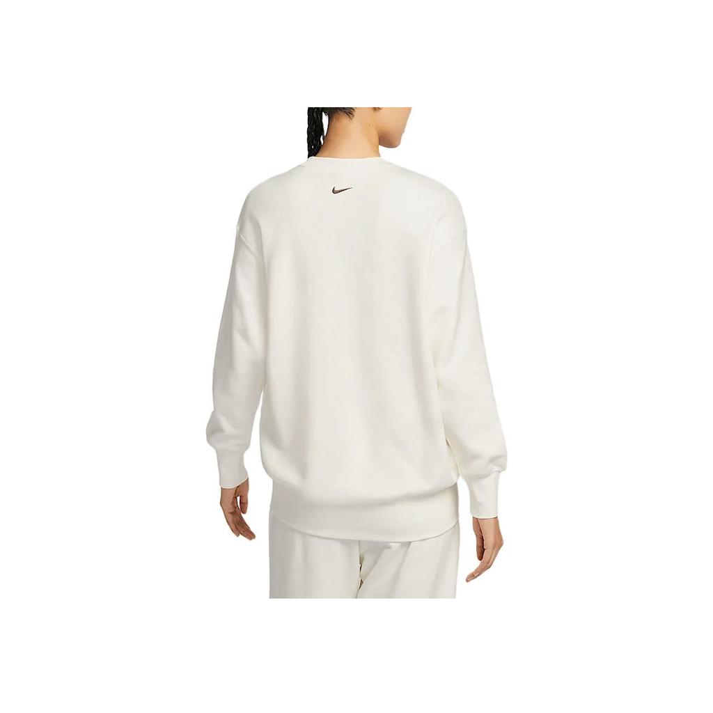 Nike Sportswear Oversized Crew Neck Fashion Comfortable Sweatshirt Women Sweatshirt White HV8462133