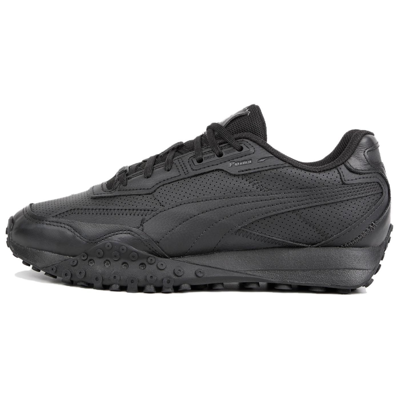 PUMA Blacktop Rider Leather Black Men s 393823-02 EU 36
