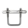 Stainless Steel Square U-bolts Bolt Right Angle Screw Clamp Nuts Plate Bolt Set Clamp Tube Holder Fixed Buckle Fasteners M6/M10