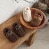 Kids Warm Fleece-Lined Slip-On Boots Girls Boys Winter Indoor Shoes TPR Sole Coral Fleece Upper