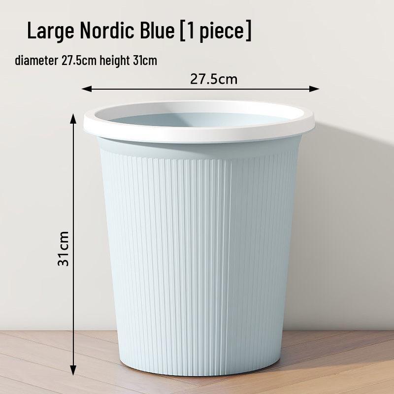 Nordic Style Corner Storage Trash Can - Lidless, Multifunctional, Press Ring Type