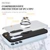For Samsung Galaxy A16 5G/A16 4G Case PC+TPU Phone Cover with Rotatable Ring Holder