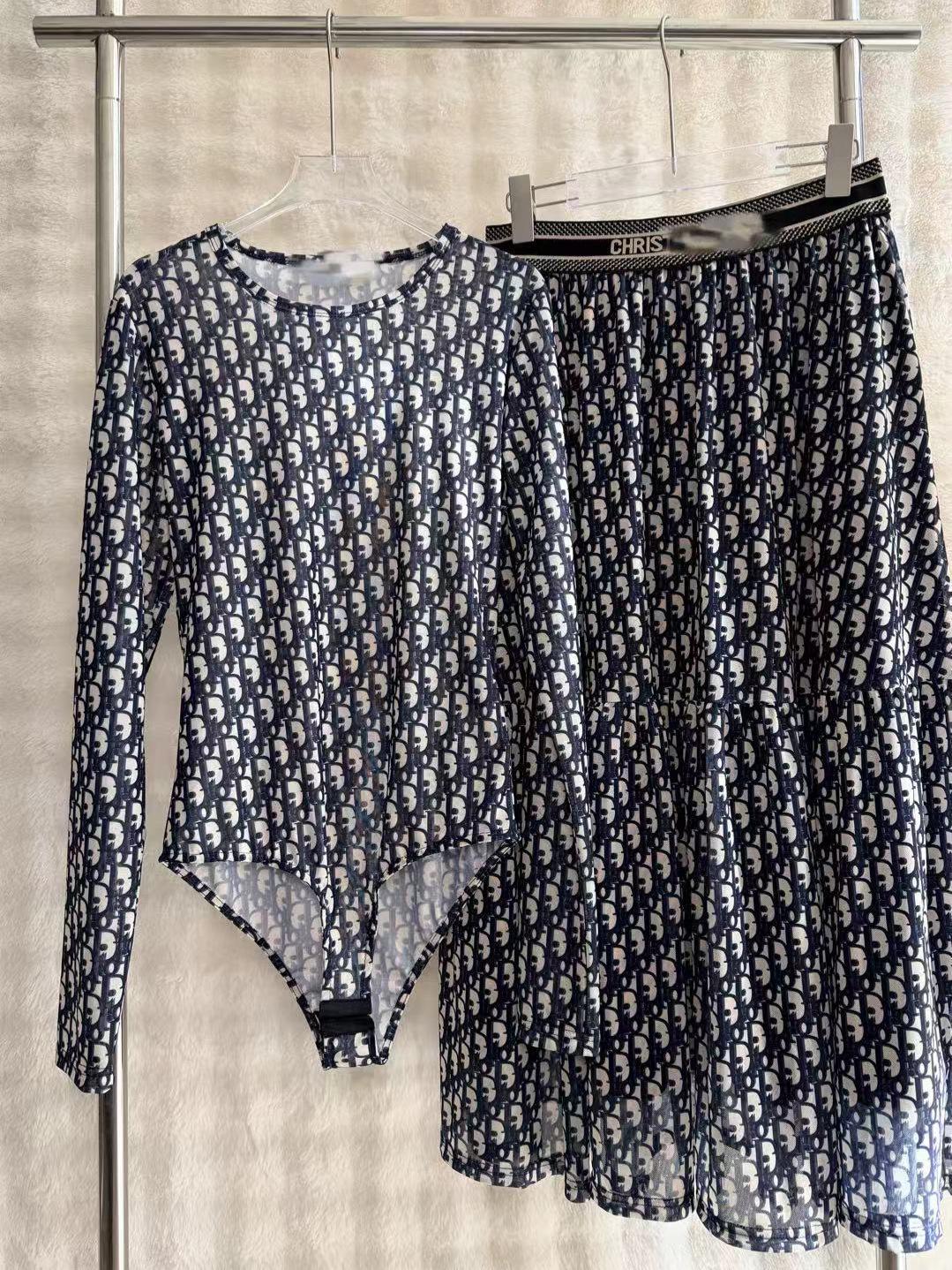 Модный трансграничный комбинезон D Brand с полуюбкой - Новый стиль, Универсальный дизайн S