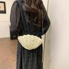 Muschel Umhängetasche Neue Mode Fan Strohtasche Damen Strandurlaub Strandtasche