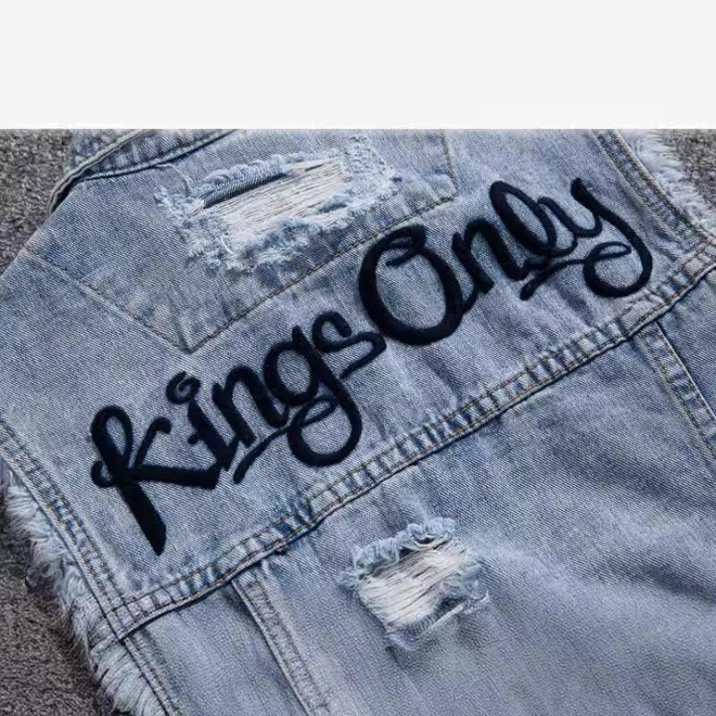 Cowboy vest for kvinner Vår sommer og høst Casual Vest Trend vest