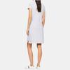 Tommy Hilfiger Solid Color Logo Embroidered Slim Fit Midi Short Sleeve Dress Women dresses Light-Blue 76J4866-C1O