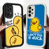 Phone Case for Samsung Galaxy A17 A16 A15 A14 A13 Funny Cute Cartoon Duck A56 A36 A26 A55 A35 A25 A54 A34 A24 A53 A33 A23 A07 A0