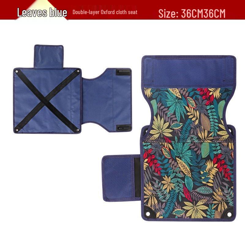 Oxford Cloth Folding Outdoor Camping Chair with Backrest - Casual Beach and Fishing Seat