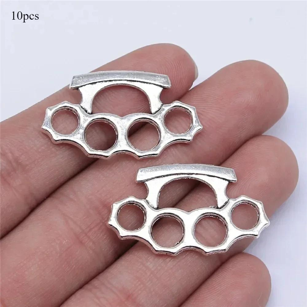 HOT!!! Brass Knuckle Dusters Fashion Jewelry Vintage Jewelry Charm Bracelet Necklace Pendant Accessories