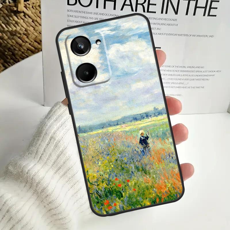Claude Monet Art Painting Case For Realme C67 C55 C53 C51 C35 C33 C31 C30 C25s C21Y GT Neo 5 GT5 9 10 11 12 Pro Plus