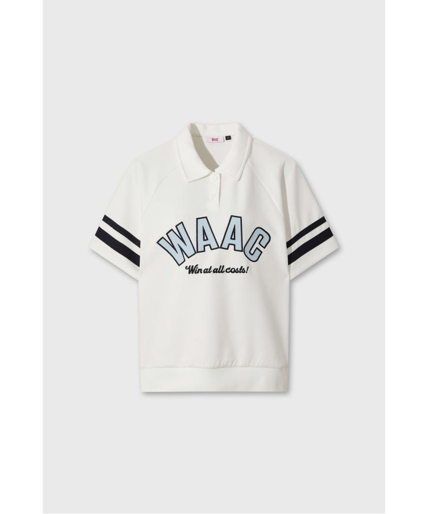 WAAC Women Logo Loose Fit Polo Sweatshirt Wwtcm26302Whx