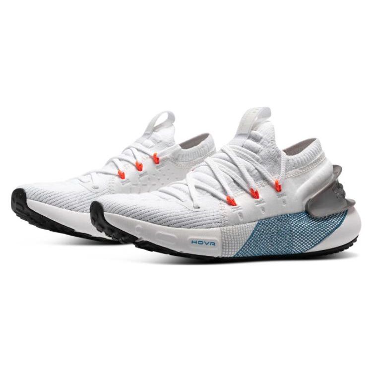 Under Armour  HOVR Phantom 3 Metallic - White Blue Red Women Sneakers Halo-Grey 3025521-100