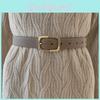 Genuine Leather Womens Cowhide Belt With Classic Alloy Buckle For Smart Casual And Office Looks