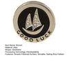 Brooch Pin Sparkling Rhinestones Inlaid Sailing Ship Pattern Smooth Polished Surface Suit Neck Badge Anti-exposure Buckle