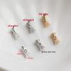 14K Gold Filled Tree Texture Bamboo Joint Spacer Beads for DIY Jewelry