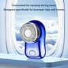 Mini Travel Shaver Men Electric with LED Display, Waterproof Wet And Painless Facial Hair Remover Dry Pocket Size Razor, USB Rechargeable Portable