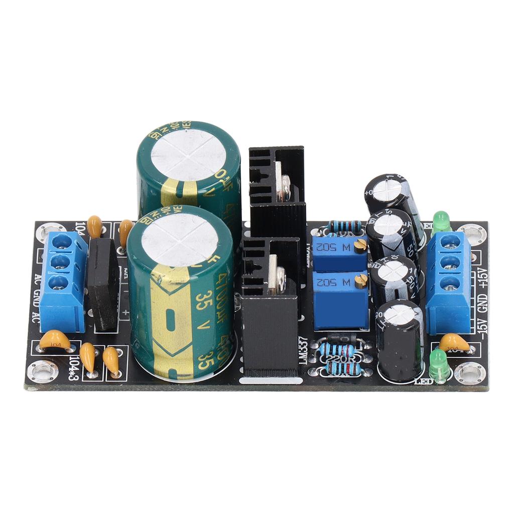 LM317 LM337 Voltage Regulator Module Adjustable Stabilized Board Power Supply AC10‑24V Input