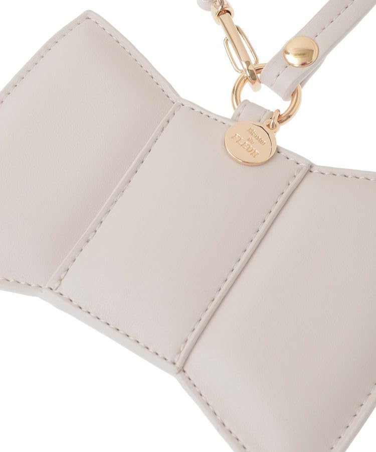 Maison De FLEUR Ribbon Pass Case, Grayish Pink, F, 08000645300