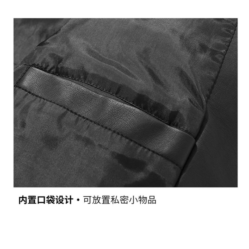 2025 New Jacket Men's Leather Jacket Stand Collar Loose Casual American Top Versatile Jacket for Women's Couples