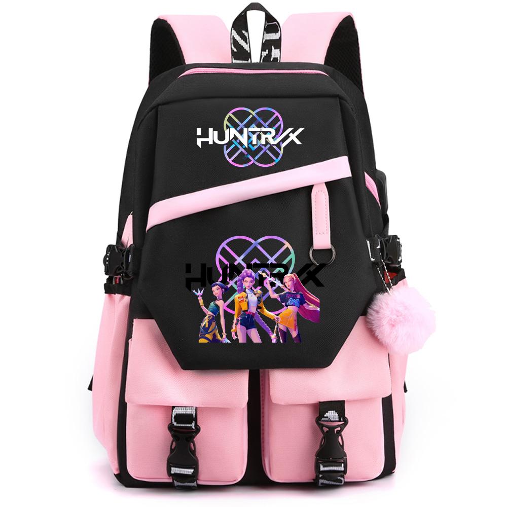 Cartoon K-pop Demon Hunters Printed Large Capacity Backpack for Teenger Student Girl Boy Back To School Bookbag Women Waterproof Travel Bag Kid Gift