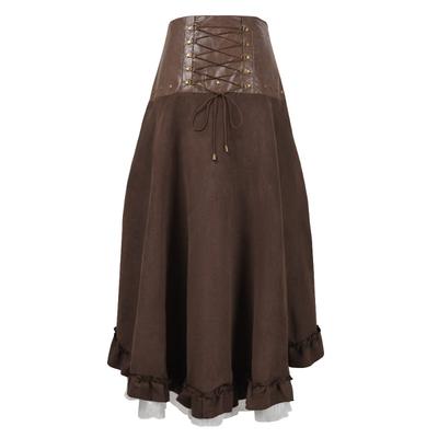 Halloween Stage Costume, Steampunk Irregular Skirt