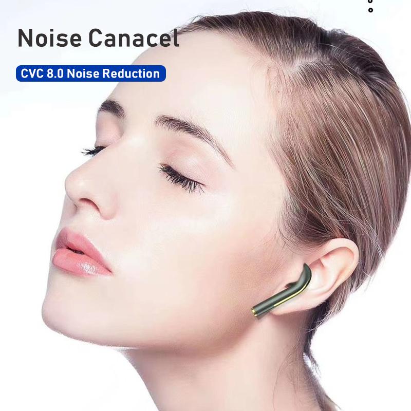 VAORLO Bezdrátová sluchátka J18 TWS HiFi Stereo Subwoofer Super Bass S mikrofonem HD Headset Sluchátka Noise Cancel Sluchátka pro iphone Xiaomi Huawei