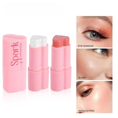 Blush Stick Love Blush Crema Stick Riparatore ad Alta Lucentezza Perle Illuminanti Viso Blush a Flash Fine