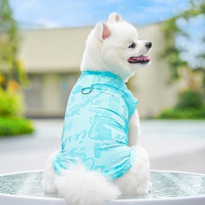Gilet per Cani Elastico Vestibilità Aderente Traspirante Anti-Scivolamento Seta di Ghiaccio Sensazione di Freschezza Versatile Gilet per Animali Domestici Antipolvere Abbigliamento per Animali Domestici