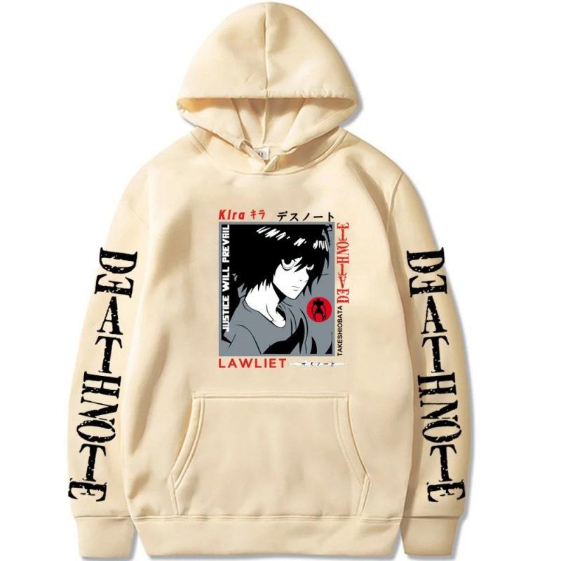 Death Note Autumn Print Men'S Hoodie Hoodie Y2K Clothing Retro Fashion New Break