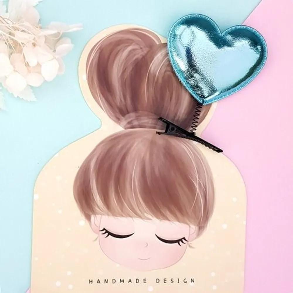 10 Mint Heart Springpins Waving Cheer Hairpins Concert Amusement Park Sports Day Group Event