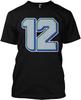 Number 12 Graphic Black T-shirt