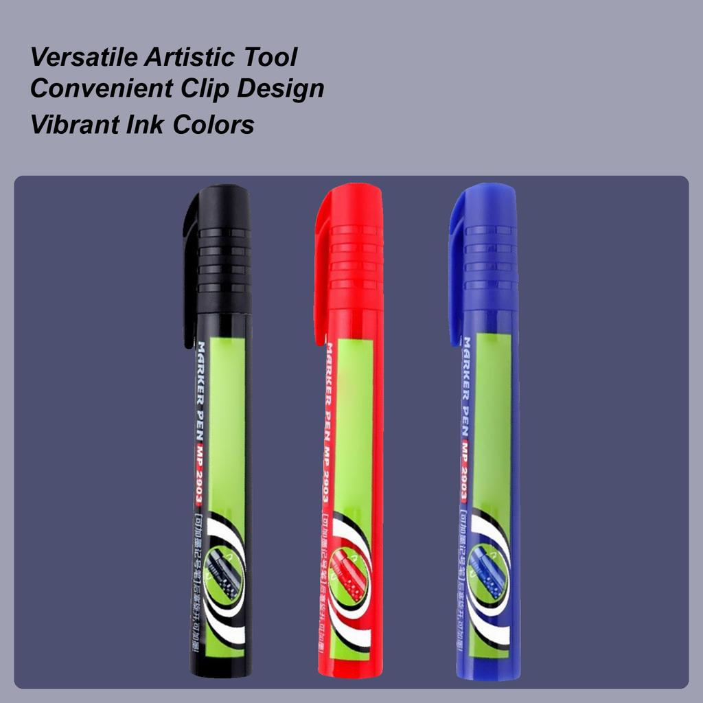Permanent Markers Oil Based Quick Dry Waterproof Paint Pens For Glass Wood Metal Canvas Ceramic Fabric Rock Painting Tire Stone