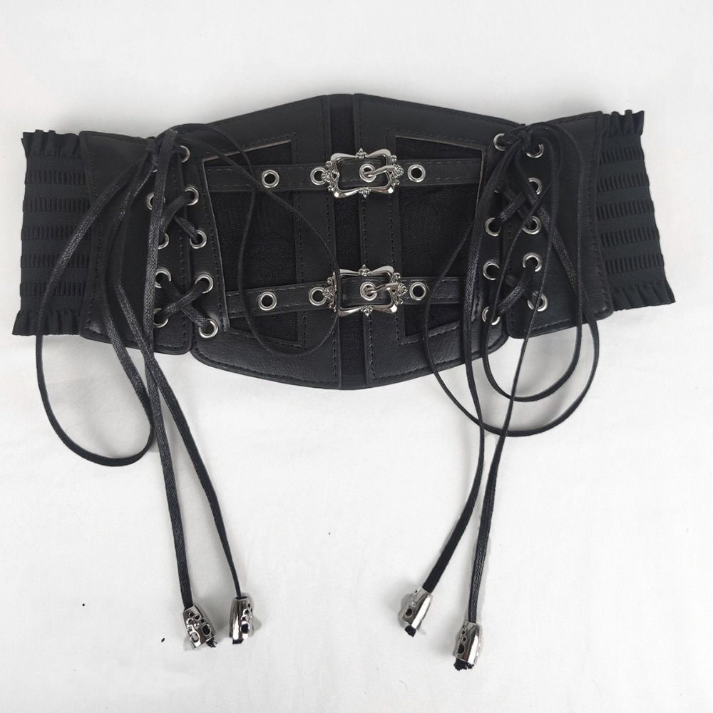 Adjustable Corset Belt Leather Wide Waist Corset Elegant Lace Cummerbunds Outfits