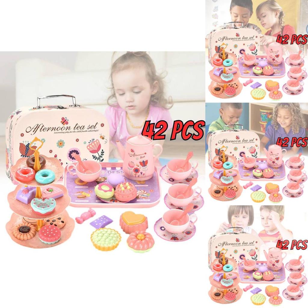 Delightful Pretend Play Kitchen Set With Realistic Food And Dessert Accessories Gift Box