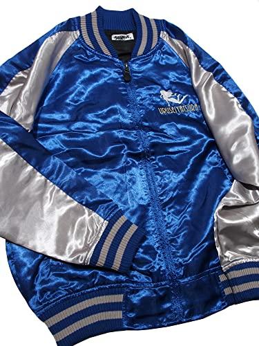 [Urusei Yatsura] Rumiko Takahashi Lum Embroidered Sukajan Men's Jacket, Character, Manga, Anime (M, Blue)