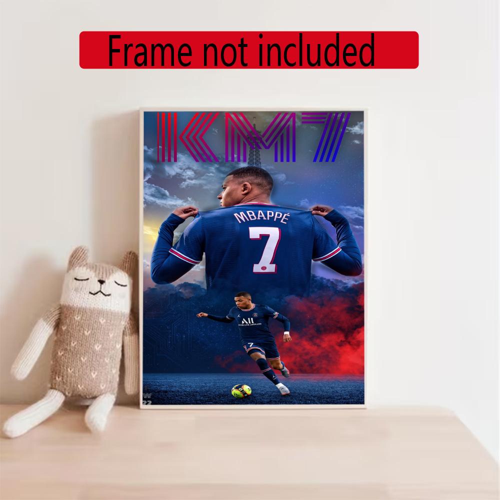 Mbappe 5D Diy Diamond Painting Round Diamond Diy Frameless Holiday Artwork Suitable For Home Office Wall Decoration