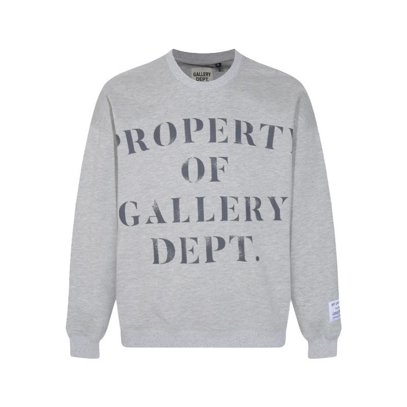 Unisex Klassisches GALLERY Print Reines Baumwoll Kapuzenpullover