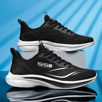 Chaussures pour hommes printemps nouvelle tendance baskets en maille respirantes et légères chaussures de course amortissantes polyvalentes mode chaussures de course