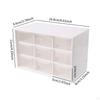 Craft Drawer Cabinet with 9 Storage Compartments for Desk Organization
