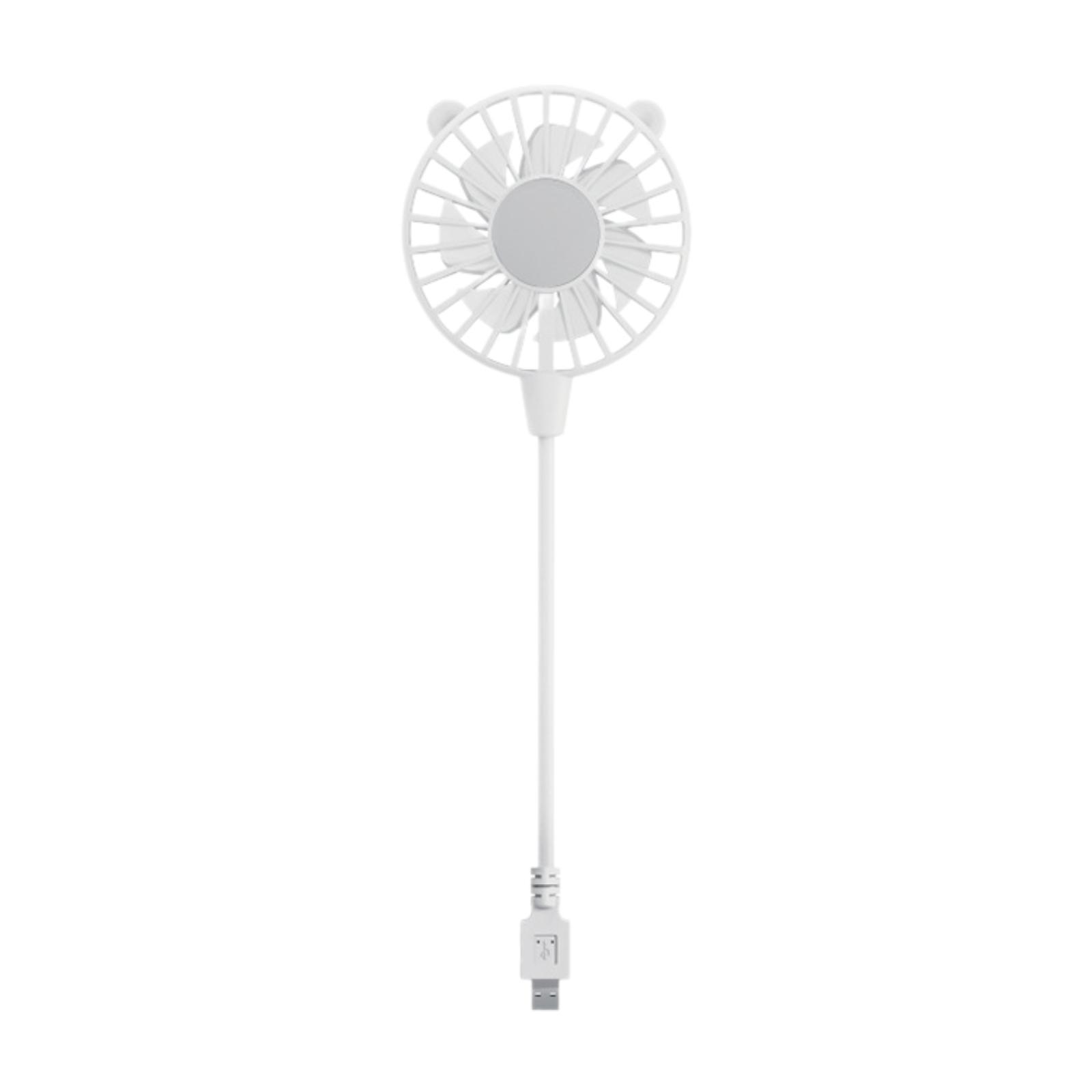 Mini Portable USB Fan Lightweight for Camping Versatile Accessory Desk Fan белый