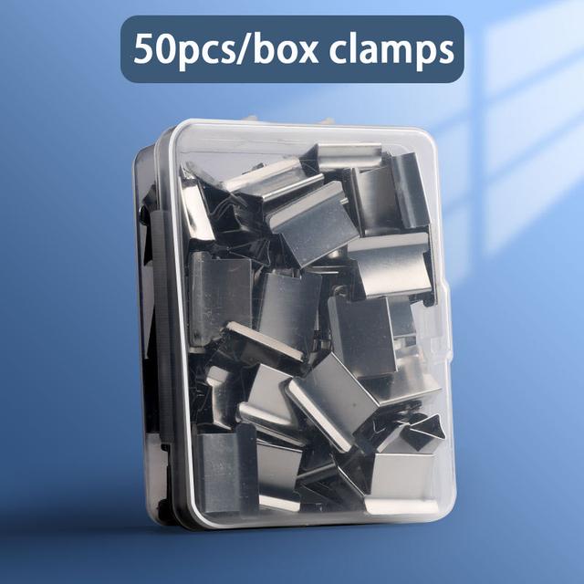 Staple Metal Clip Push Hand Paper Clipper With Refill Fixing Organizing Stapler Reusable Push Clamp For Document File Stationery
