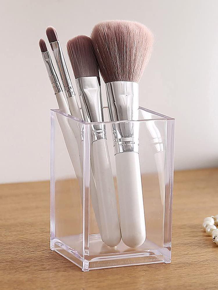 Organizator na przybory do makijażu Pulpit wielokomorowy pudełko wystawowe róż do makijażu półka na kosmetyki 7-przedziałowa plastikowa taca na cienie do powiek pudełko do przechowywania