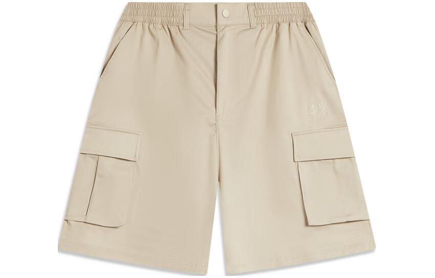Li Ning Sports Trendy Collection Casual Shorts Unisex Oxford Brown AKSU319-4 M
