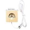 10-1pcs 8cm LED Light Display Base 6 LED Crystal Lighted Pedestal Square Warm Light Non-fire Scented Night Light Wooden Bases