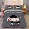 Duvet Cover Set Crayon Shin-chan Cartoon Bedding Set, Boy and Girl Home Room Bedroom Soft Duvet Set, King Size 260x240cm