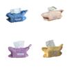 1Pc Thread Holder High Quality Storage Nordic Style Plush Napkin Boxes Solid Color Tissue Bag