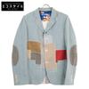 JUNYA WATANABE MAN 16Stainless Steel WQ-J015 Light Blue Linen Center Vent Patchwork 3B Tailored Jacket Jacket S Light blueUsed