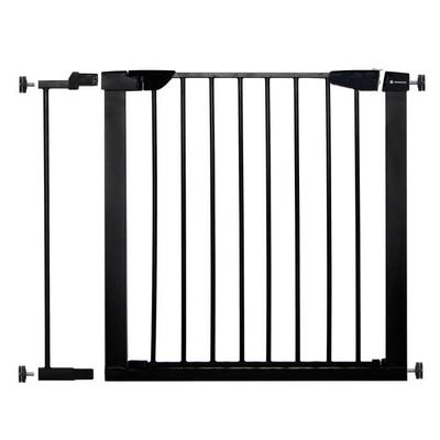Baby Child Safety Gate for Stairs Doors - - 75-89 Cm - Metal + Plastic - Black