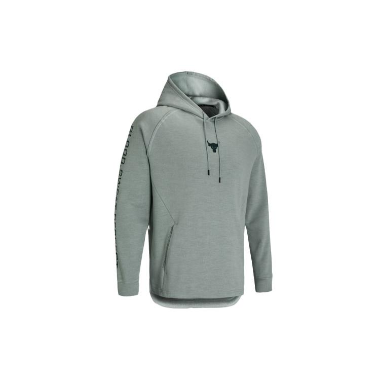 Under Armour Project Sweatshirts Men's Green Hooded Moderate Regular 1357193-340